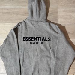 Grey essentials hoodie