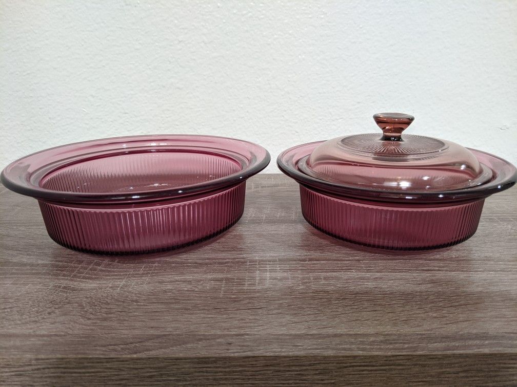 Set of 2 Pyrex Cooking Dishes