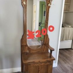 Antique Hall Tree