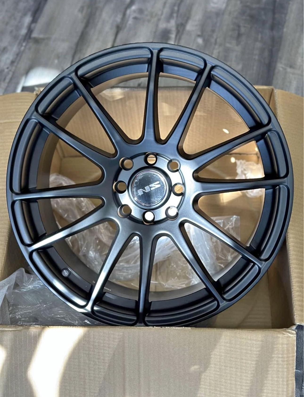 NS 1204 17x7.5 4x100 4x114.3 4x4.5 +38 Rims 215/45R17 Tires 4 Lug Corolla Civic Fiesta Accent Rio
