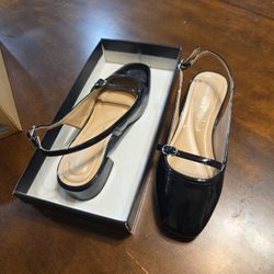 Black Easy Spirit Shoes Size 7 Wide
