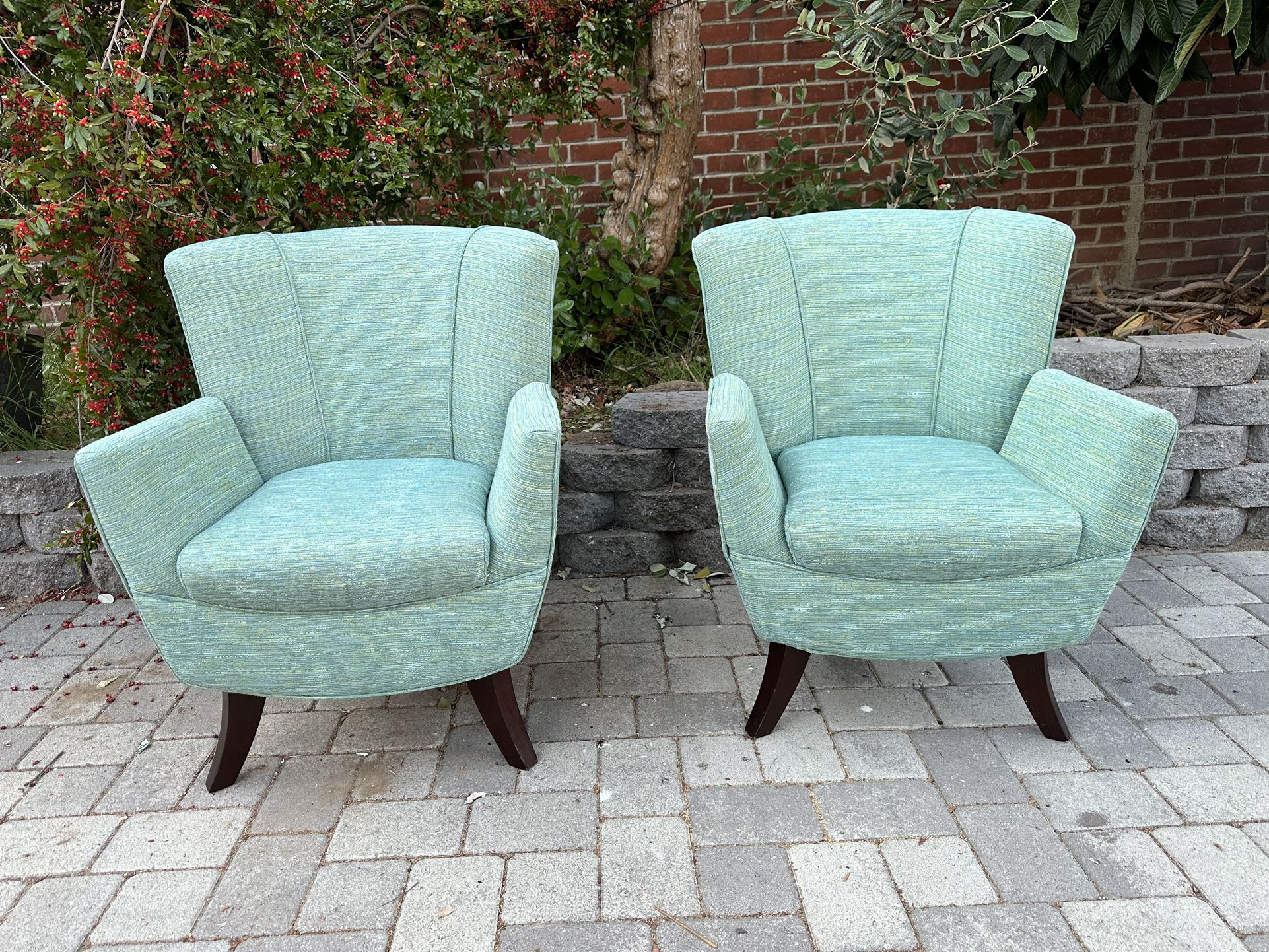 Modern Pair Of Armchairs / Sofa Chairs Made In The USA 