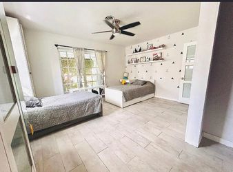 IKEA twin bed with twin trundle pull out bed and 2 drawers