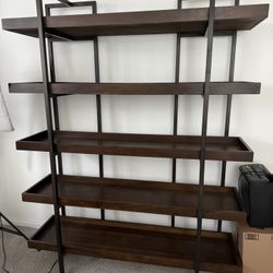 Desk, Chair And Shelves 