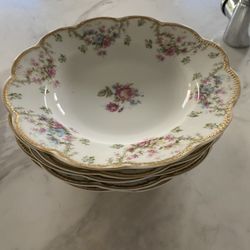 Hold For Tammy- Rare Limoge Soup Bowls