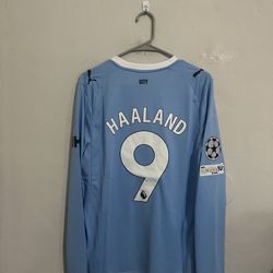 Manchester City 2025-26 Home Haaland Jersey (Medium Large XL 2X)