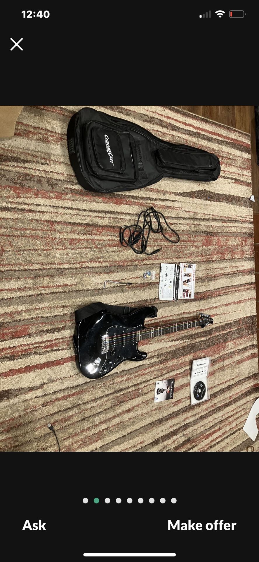 Rocksmith Ps3 + Guitar Bundle + Amp + Accessories