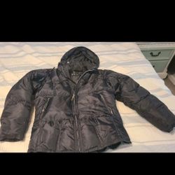 Xtreme Air Puffer Jacket With HOOD/ MEDIUM/ MENS/  BLACK--- DOWN & Feather 