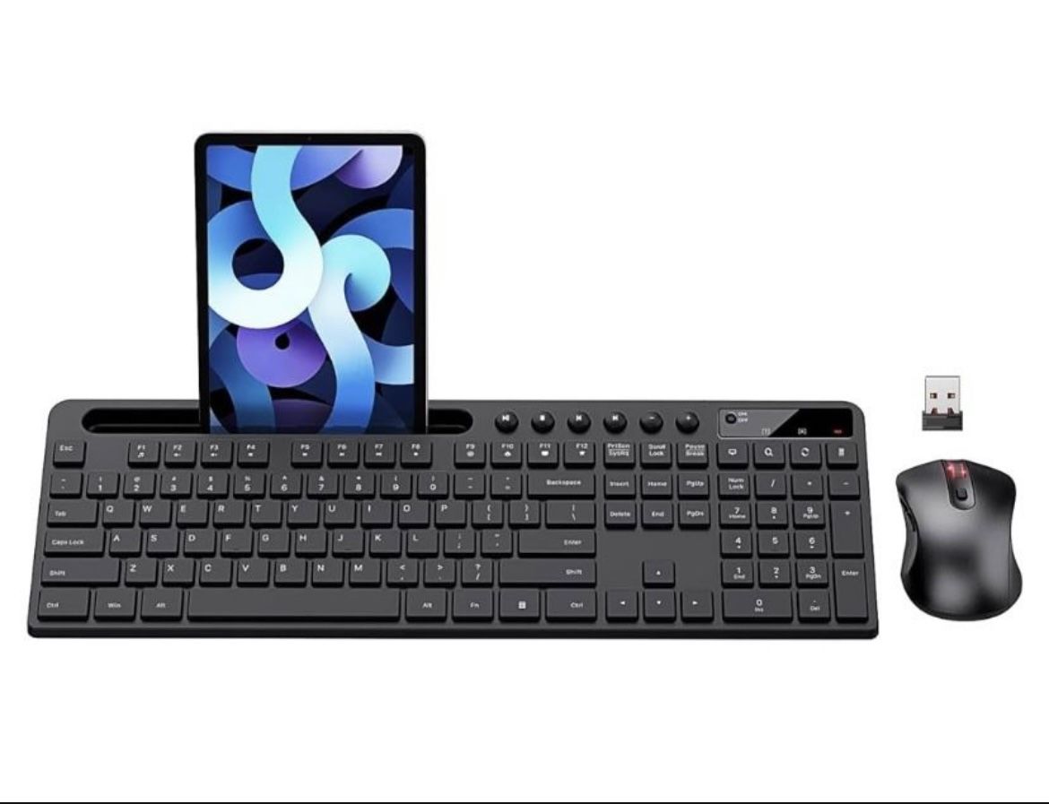 Wireless Keyboard and Mouse Combo, MARVO 2.4G Ergonomic
