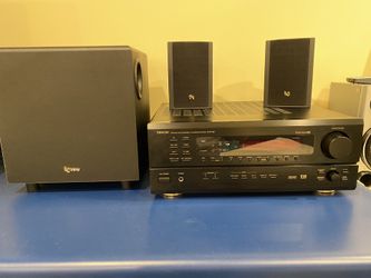 Denon receiver and infinity speakers surround sound