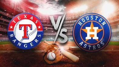 HOUSTON ASTROS AT TEXAS RANGERS