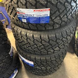 Atlander 33X12.50R20LT Tires Installed & Balanced