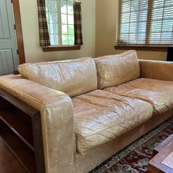 Hickory Chair leather Couch 