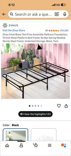 Twin bed frame - free!! In good condition