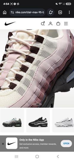 Size 8 Air Max 95 Black/Tattoo/Light Violet Ore/Velvet Brown