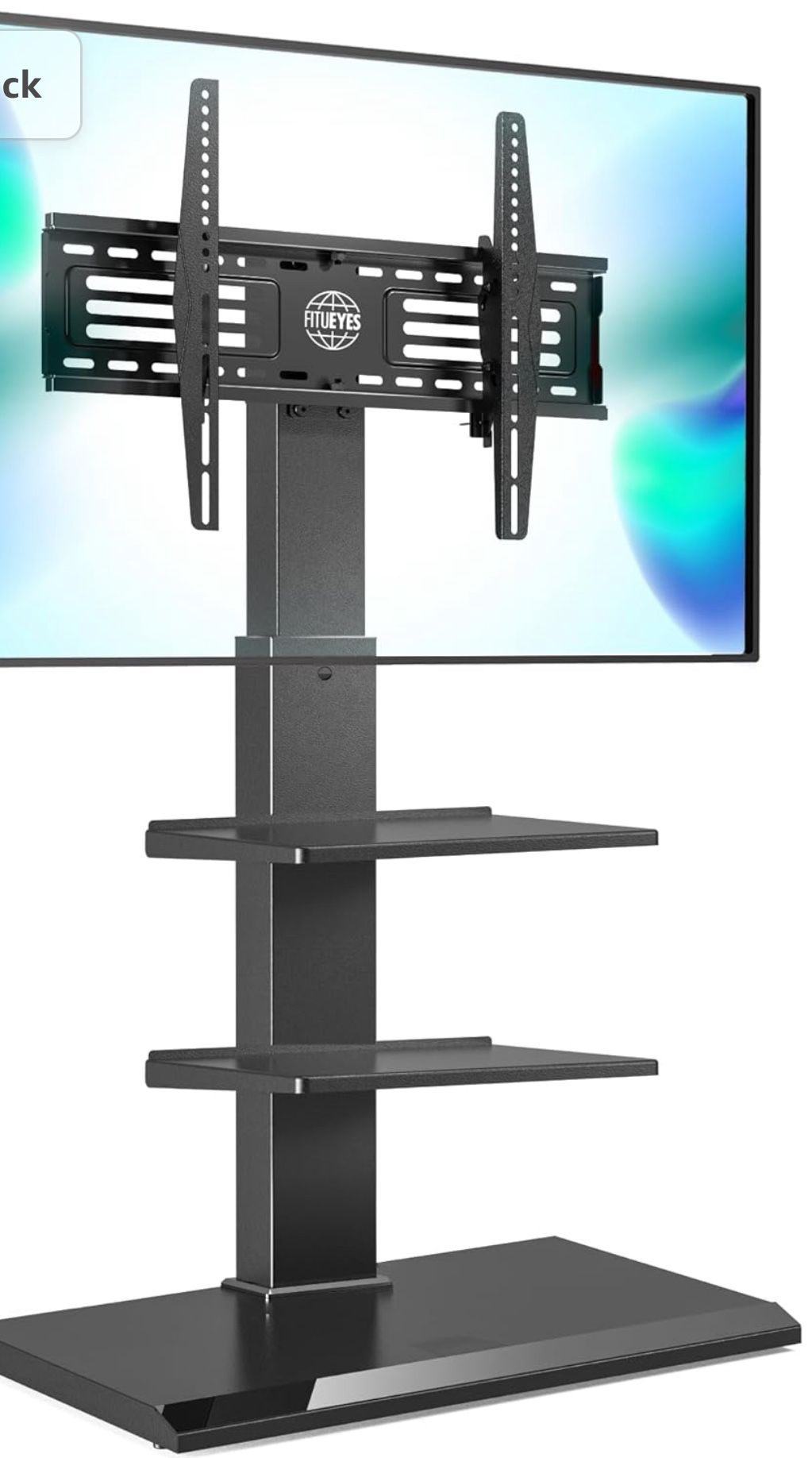 Metal Black TV Stand 