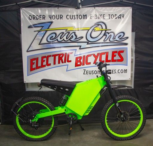 Brand New Stealth Bomber E Bike 8000 Watt - Green