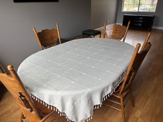 Dining room table and chairs