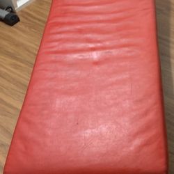 Red Leather Couch 