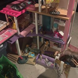 Barbie House 2023 With Slide And All The Accessories 