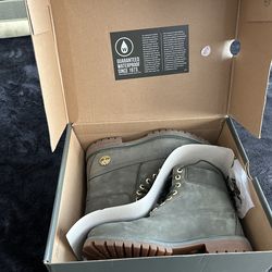 Timberland Premium Waterproof Boot Dark Green Nubuck