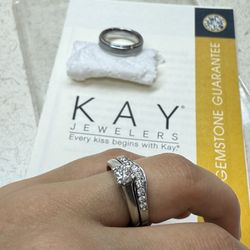 Elegant Matching Wedding Bands – His & Hers (Like New)
