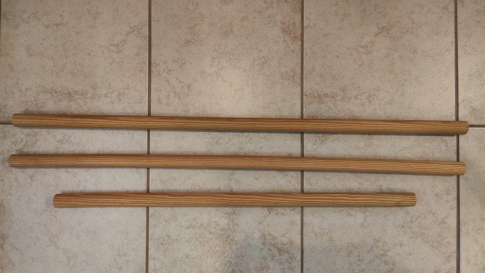 Heavy Duty Hard Wood Closet Rod