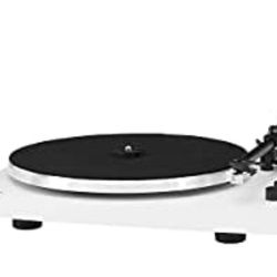  Crosley T150B-WH Modern 2-Speed Bluetooth Turntable System with Variable Weighted Tone Arm and Stereo Speakers, White
