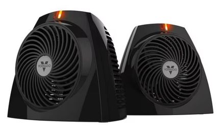 Vornado VH203 Personal Space Heater, 2-Pack, Black