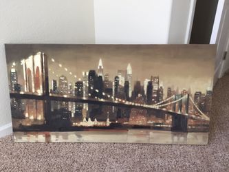 New condition Brooklyn Bridge canvas art