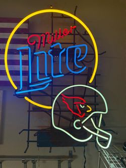 Miller Lite Arizona Cardinals Neon Sign