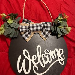 Welcome Home Door Sign 