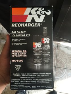 K&N air filter cleaning kit