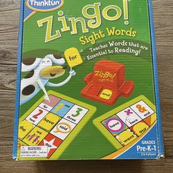 Zingo sight words game