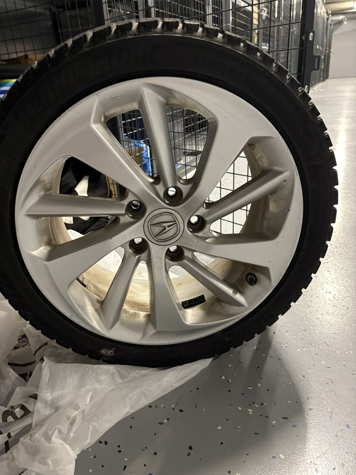 Acura ILX Rims With Blizzak WS90 Winter Tires X4