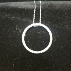 Diamond Accent Slide Pendant Necklace 