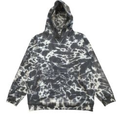 Lululemon All Yours Hoodie Tie Dye Womens 8 Sweatshirt Pullover Graphite Grey