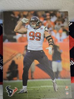 HOUSTON TEXANS JJ WATT CANVAS 