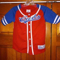 YOUTH LARGE (6) CHICAGO CUBS TRUE FAN SERIES JERSEY 