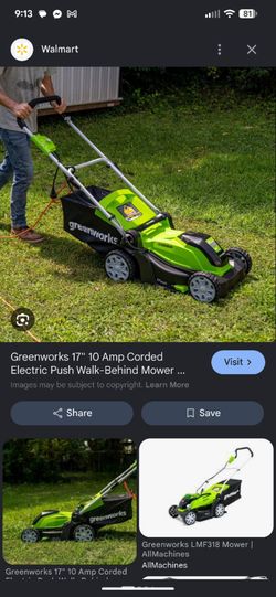 Greenworks 16-inch mower model 25142