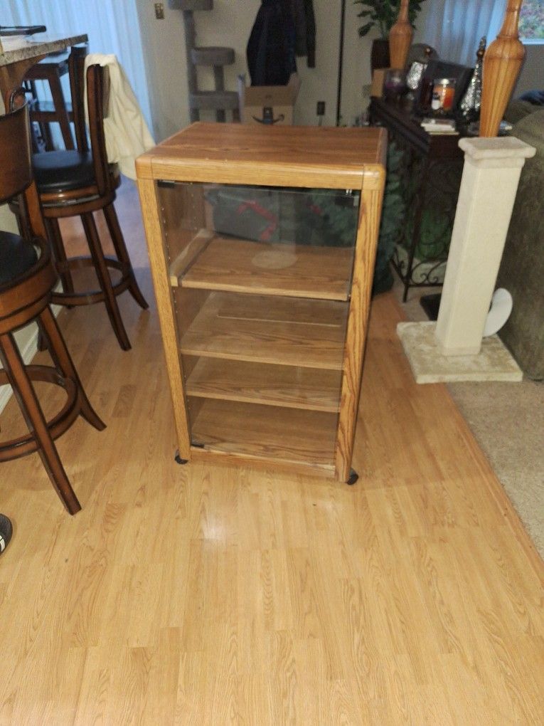 Stereo Cabinet On Wheels 