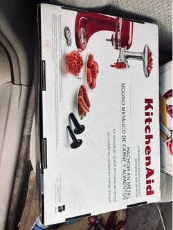 Meat grinder attachment