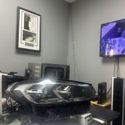 BMW X3/X4 G01/G02 LCI CHROME ORIGINAL RIGHT PASSENGER LED HEADLIGHT HOUSING 2022/2023/2024