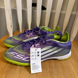 Adidas F50 League TF Shoes Soccer Cleats Purple JH7724 Futsal Men’s Size 7.5