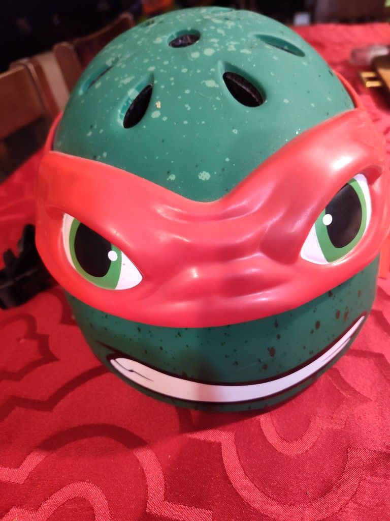 Bike Kids Safety Helmet πͺ Ninja Turtle Gently Used In Good Condition $15