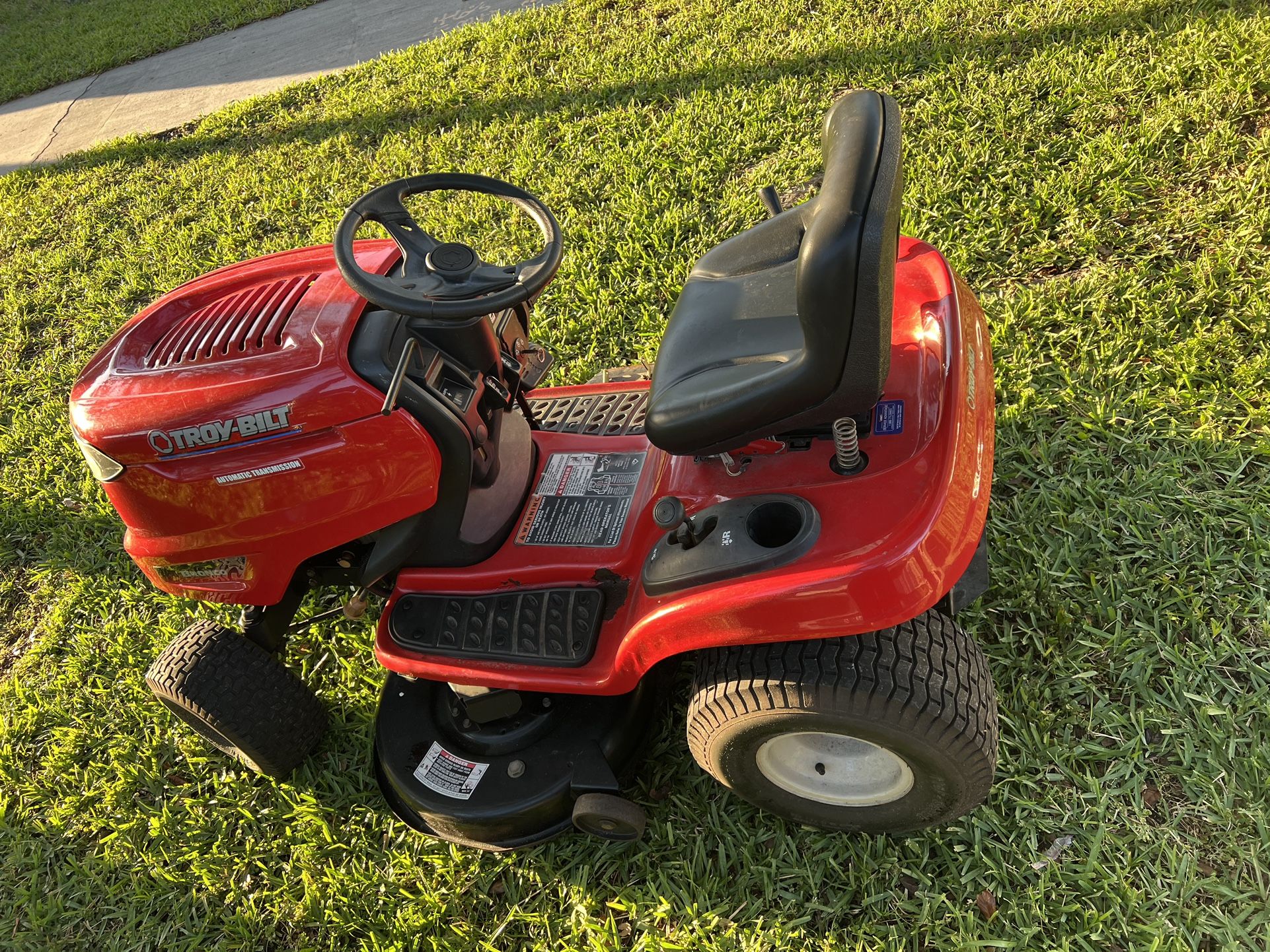 Troy Bilt Bronco 42 in. 547CC Engine Automatic Drive Gas Riding Lawn Mower Tractor