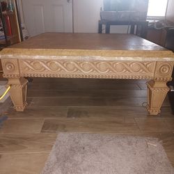 Large Wooden Coffee Table 