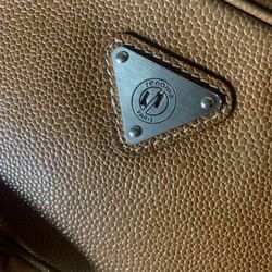 Brown Vintage Leather Wristlet