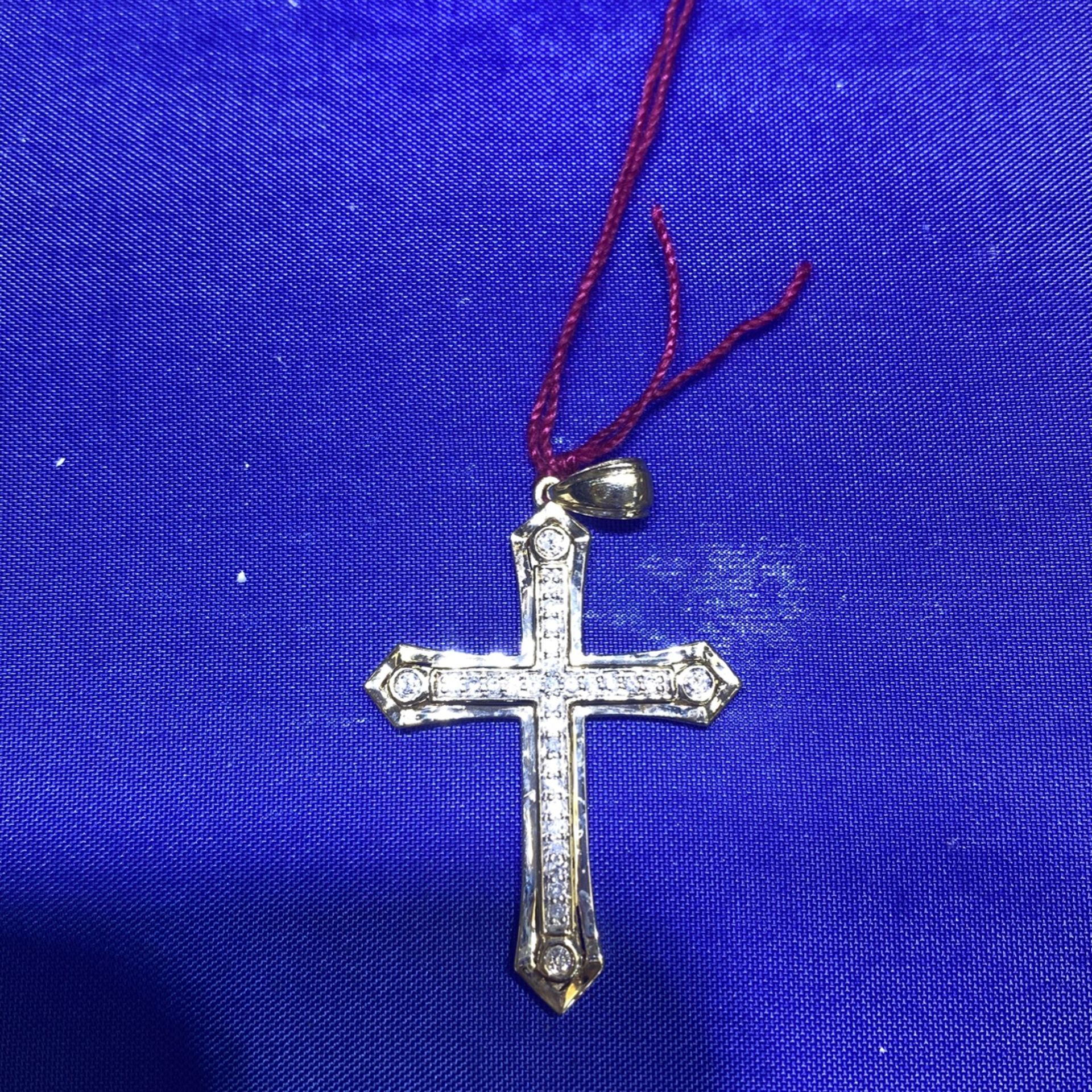 10KT Gold Cross Charm