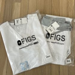 FIGS BNIB optic White Catarina XS Regular Zamora Jogger XSP